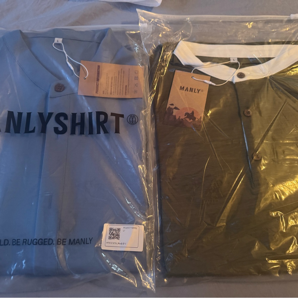 ManlyShirt Blue and Green Shirts